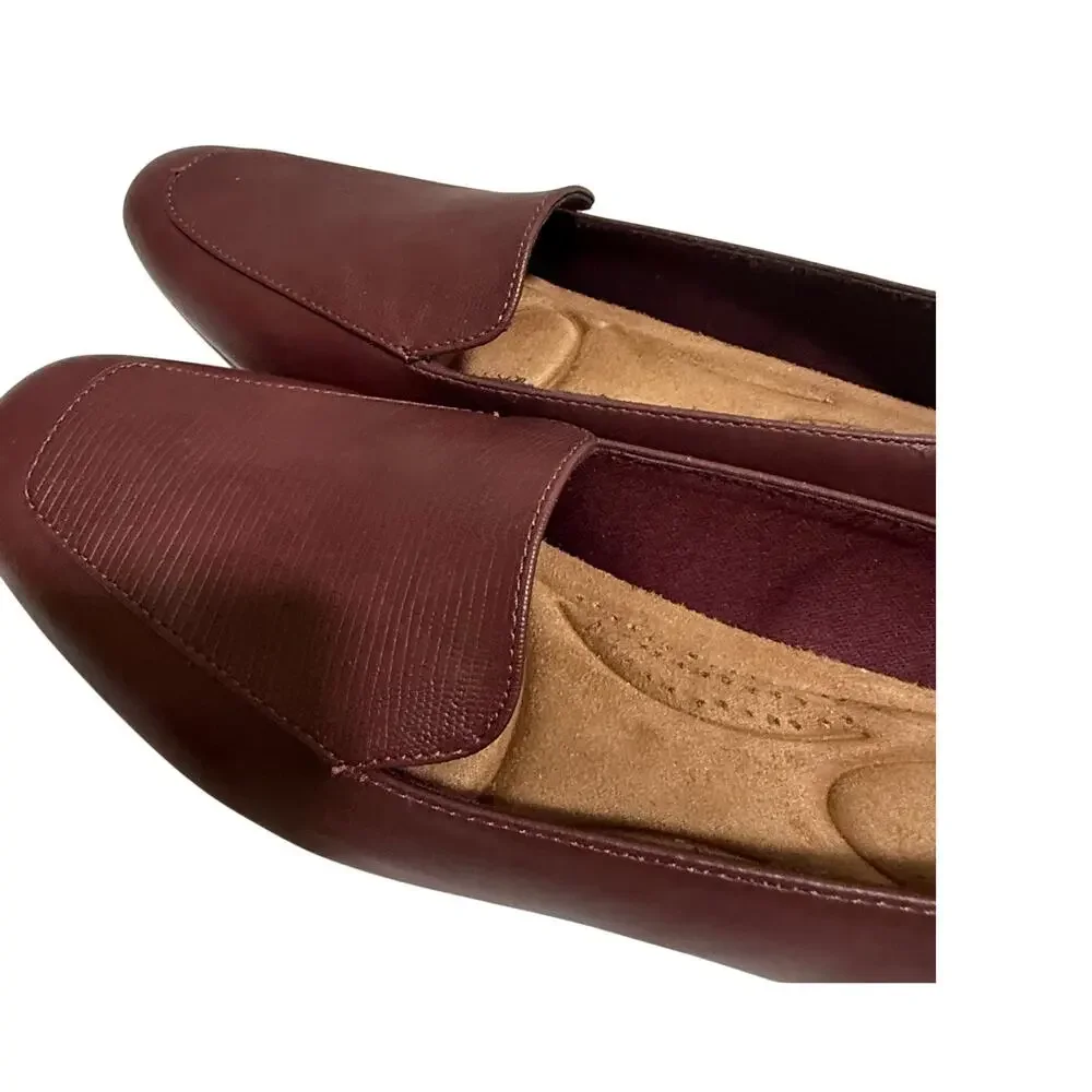 Dressbarn Burgundy Stella Loafers - Size 9.5 - NEW